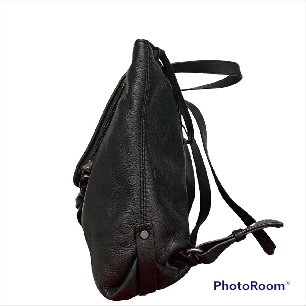 Kooba Bobbi Black Leather Backpack - Picture 7 of 9